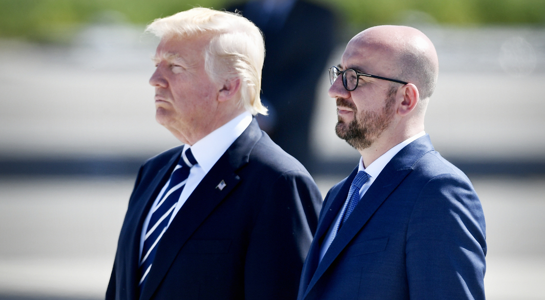 Donald Trump - Charles Michel - Belga