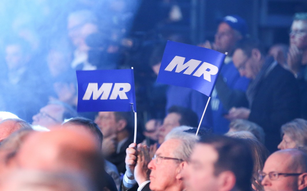 Illustration picture shows the meeting of MR, French-speaking liberals in Jodoigne, on the first of May, International Labour day, Sunday 01 May 2016. BELGA PHOTO BRUNO FAHY