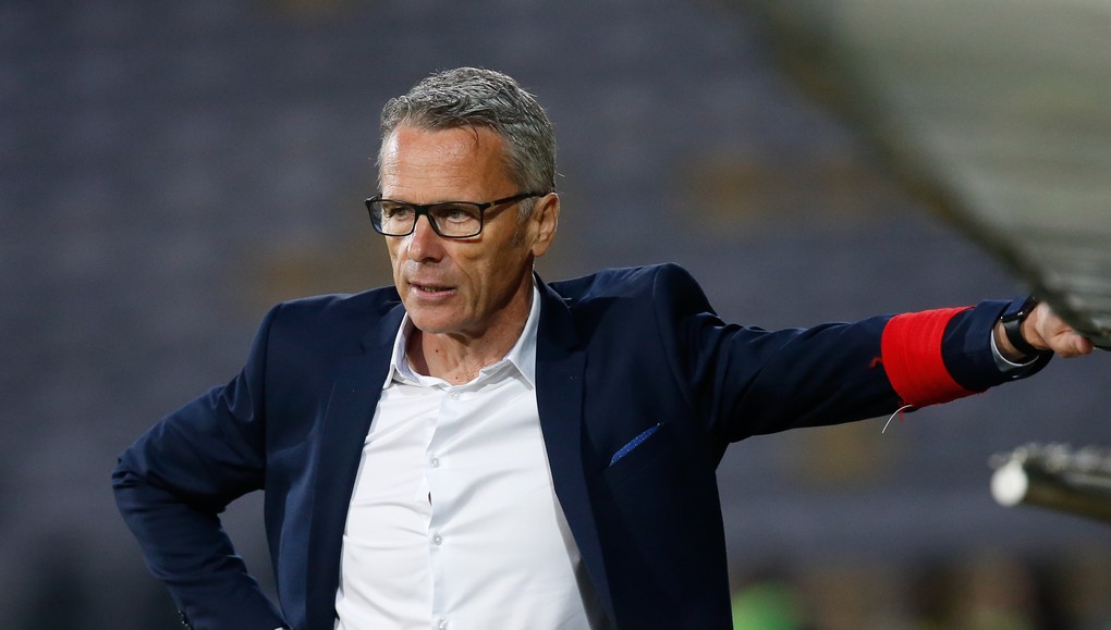 Union's head coach Marc Grosjean pictured during the Jupiler Pro League match between Lierse and Union Saint-Gilloise, in Lier, Saturday 06 May 2017, on day 7 (out of 10) of the Play-off 2A of the Belgian soccer championship. BELGA PHOTO BRUNO FAHY