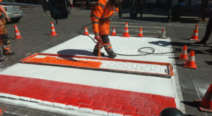 Soutien à la communauté LGBT: les six passages piétons arc-en-ciel du centre-ville deviennent définitifs - BX1