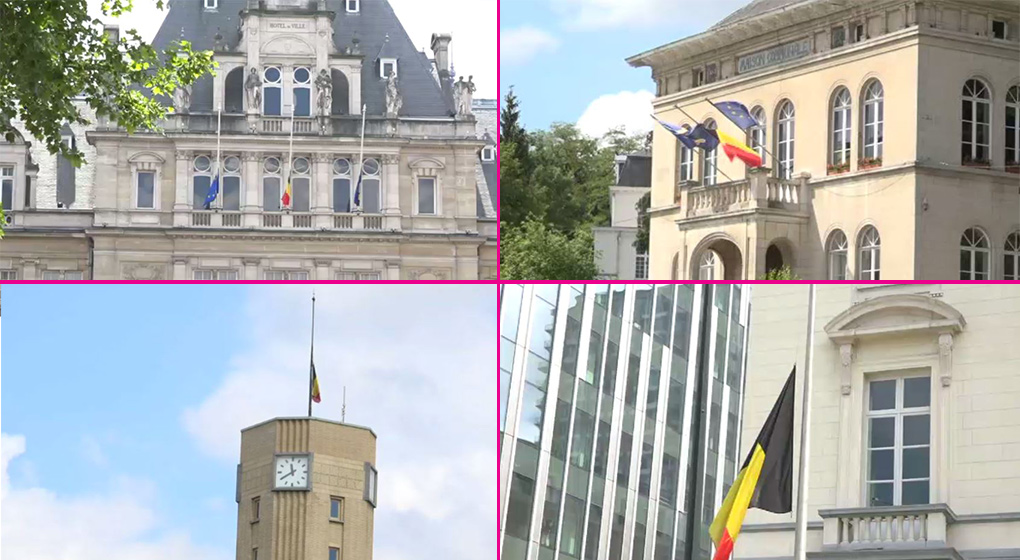 Tuerie Liège : les drapeaux sont en berne dans plusieurs communes bruxelloises - BX1