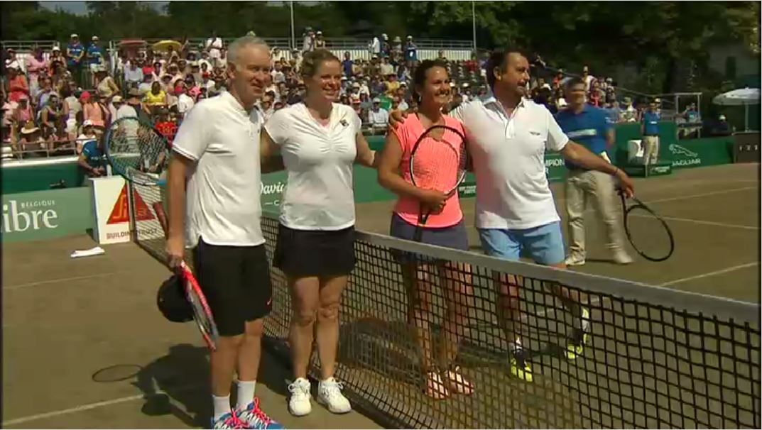 Des anciennes gloires du tennis se retrouvent sur le terrain à Uccle
