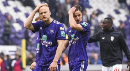 Le RSC Anderlecht en mauvaise posture en Playoffs 1 - BX1