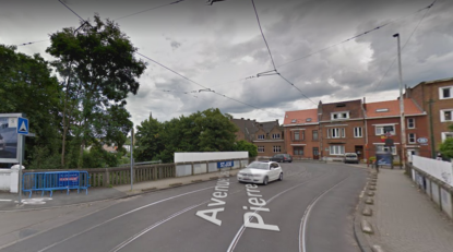 Travaux au pont de Saint-Job à Uccle