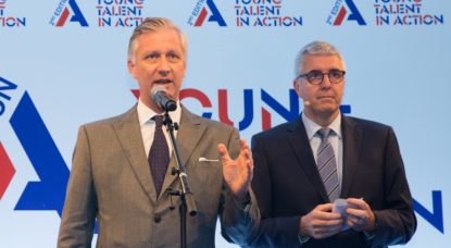 Roi Philippe - Pieter Timmermans FEB - Belga Benoit Doppagne