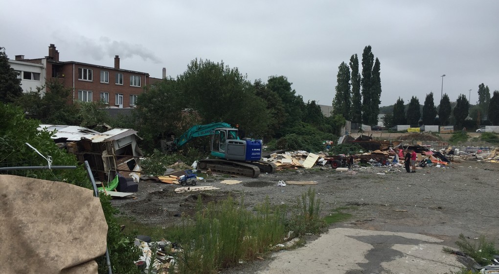 Bidonville Roms Rue des Prés Communs - Neder-over-Hembeek