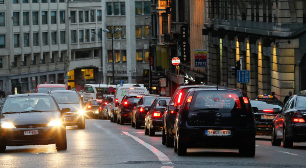 Voiture Automobile Files Véhicules Embnouteillages Bruxelles - Belga Bruno Fahy