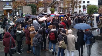 Manifestation Étudiants en Psychologie ULB - FEF