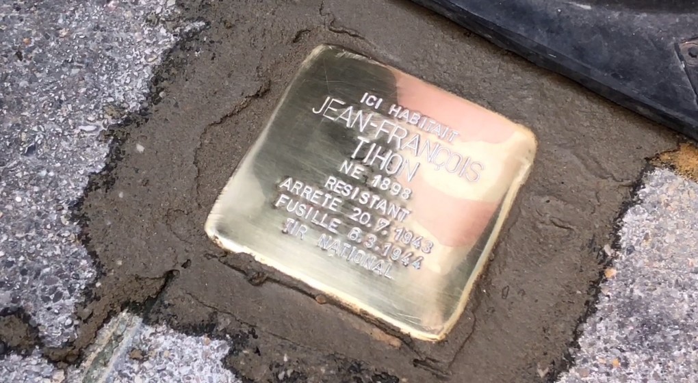 Pavé de mémoire - Enclos des Fusillés