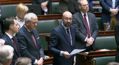 Charles Michel - Minute de Silence Strasbourg - La Chambre