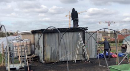 Incendie - Ferme du Chant des Cailles - Travail Bénévoles