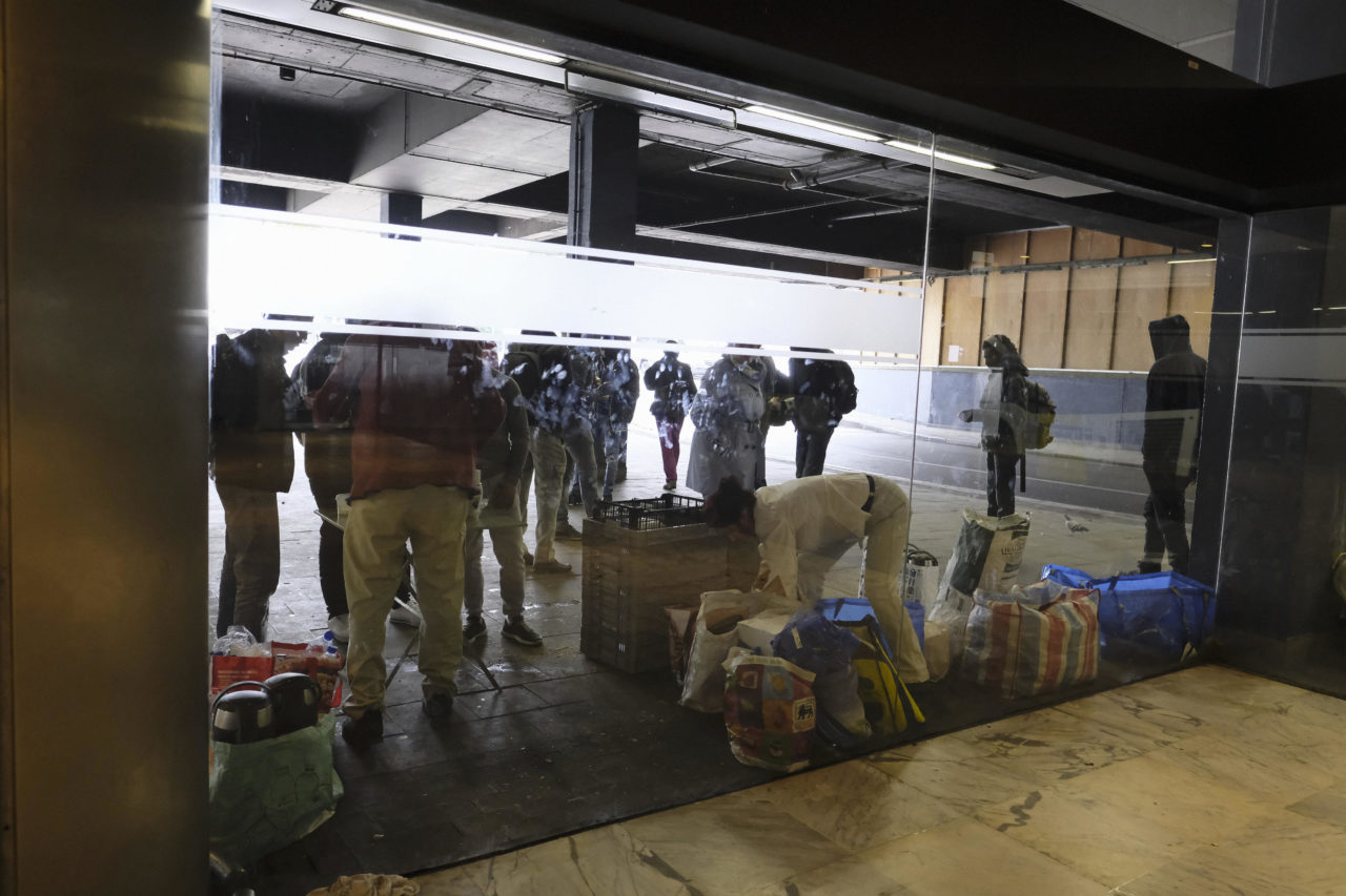 Migrants gare du Nord