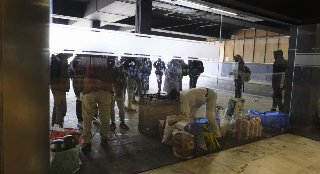 Migrants gare du Nord