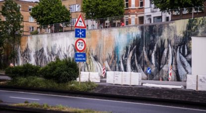 Fresque Bonom - Tunnels Reyers - Pascal Smet