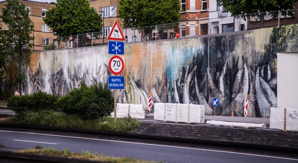 Fresque Bonom - Tunnels Reyers - Pascal Smet
