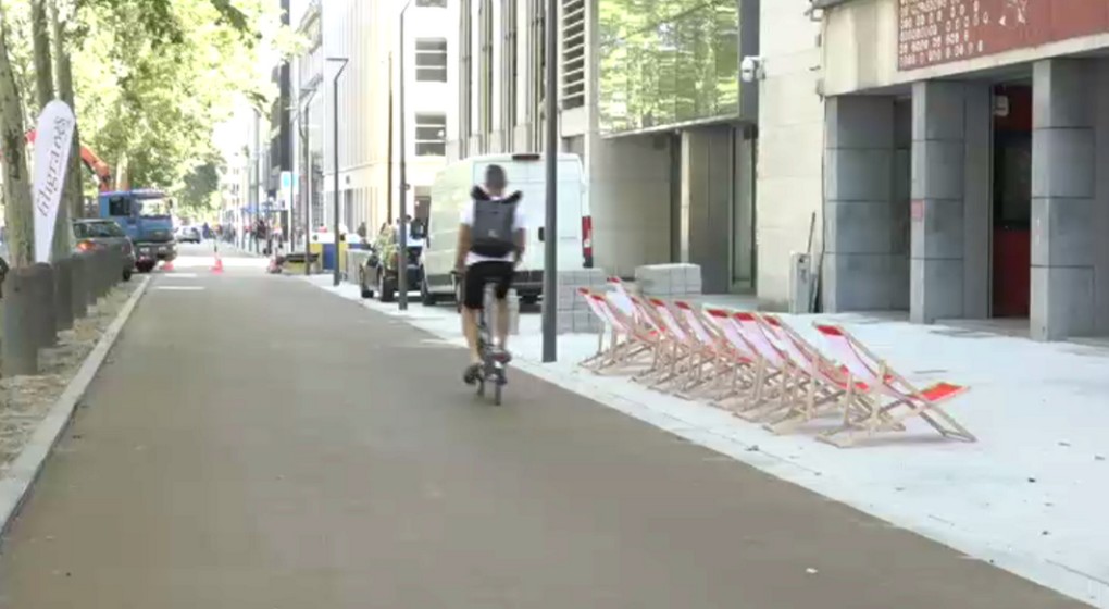 Piste cyclable Avenue des Arts - Filigranes