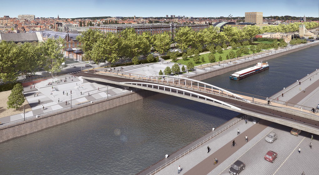 Nouveau pont Beliris - AVenue du Port