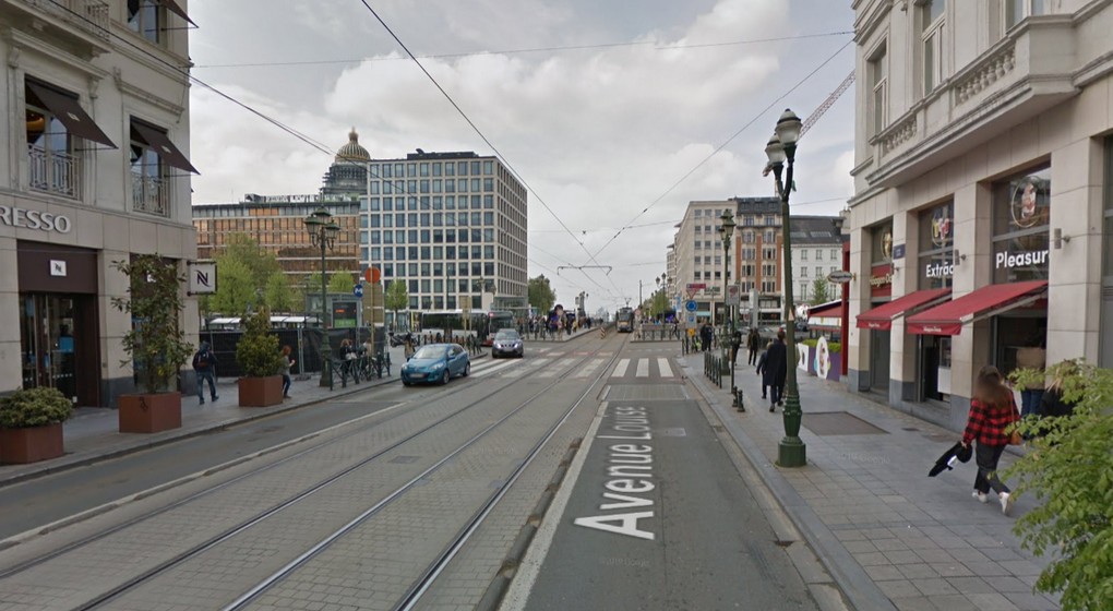 Avenue Louise - Rond-Point Louise - Capture Google Street View