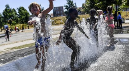 Soleil Fontaine Anvers - Illustration Belga Dirk Waem