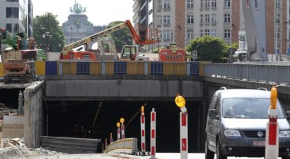 Tunnel Travaux Chantier - Belga Nicolas Maeterlinck
