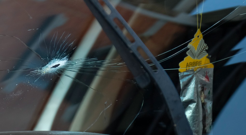 Course poursuite chaussée de Ninove - Impact balle - Belga Nicolas Maeterlinck