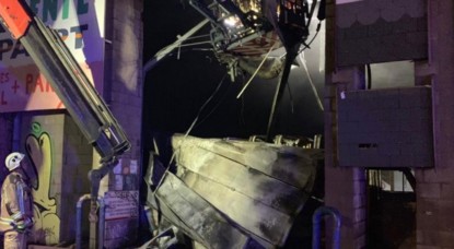 Incendie Avenue du Port - Pompiers de Bruxelles Walter Derieuw