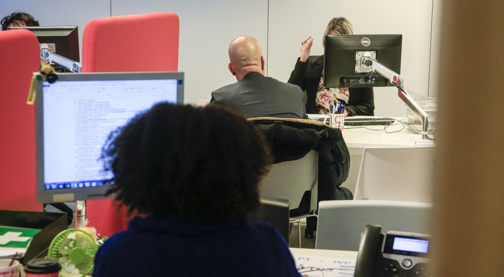 Bureau Actiris Illustration Travail Office - Belga Thierry Roge