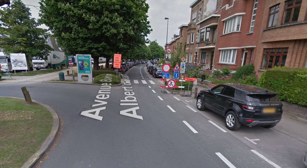 Travaux Avenue Baron Albert d'Huart - Google Street View