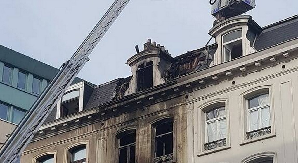 Incendie Boulevard Emile Jacqmain - Bruxelles