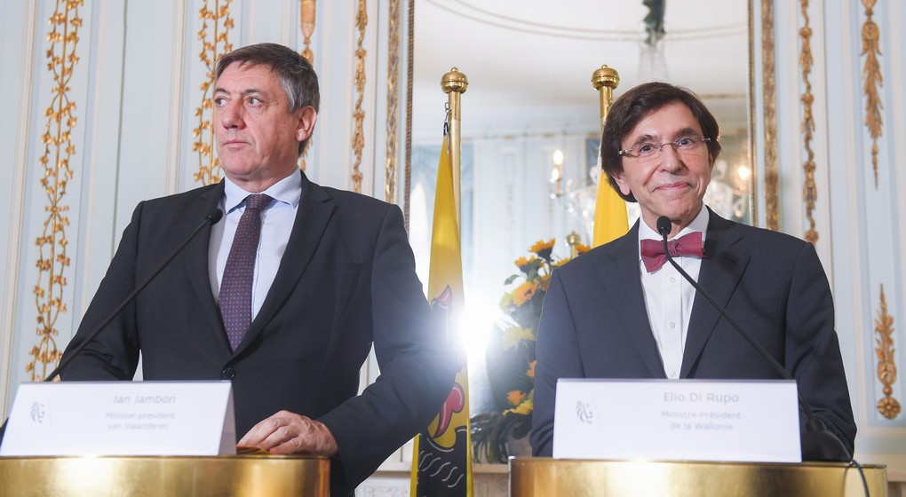 Jan Jambon - Elio Di Rupo - Belga Laurie Dieffembacq