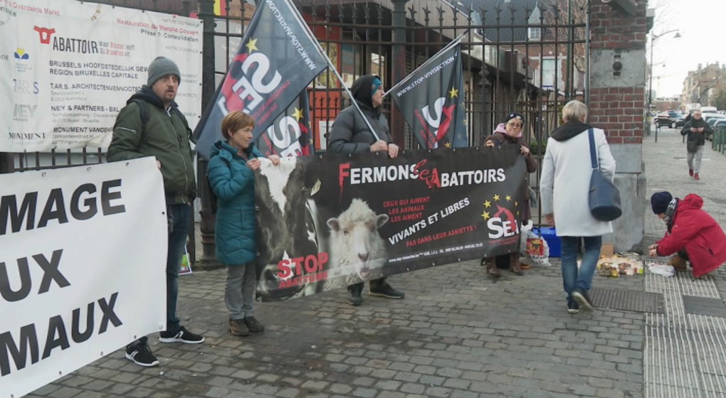 Hommage Animaux - Manifestation abattoirs d'Anderlecht - Capture BX1
