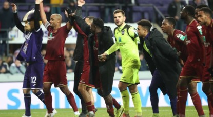 RSC Anderlecht - Joie Joueurs 22122019 - Belga Virginie Lefour