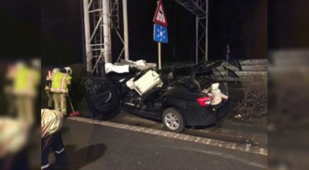 Accident E40 Evere - Pompiers de Bruxelles - Walter Derieuw