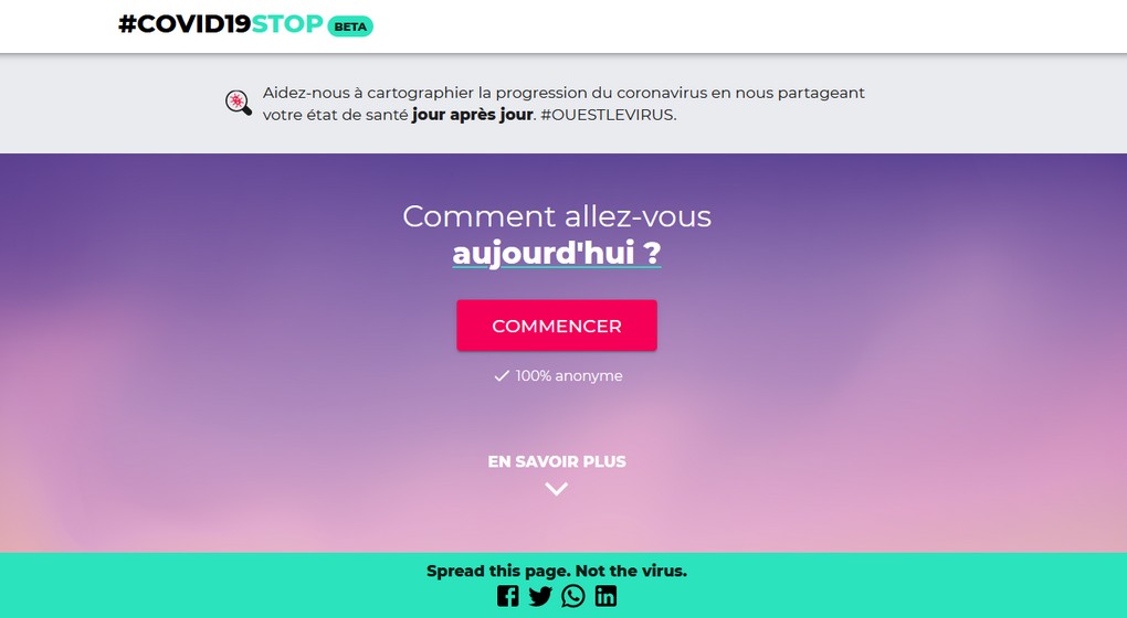 Covid19Stop - Page Accueil