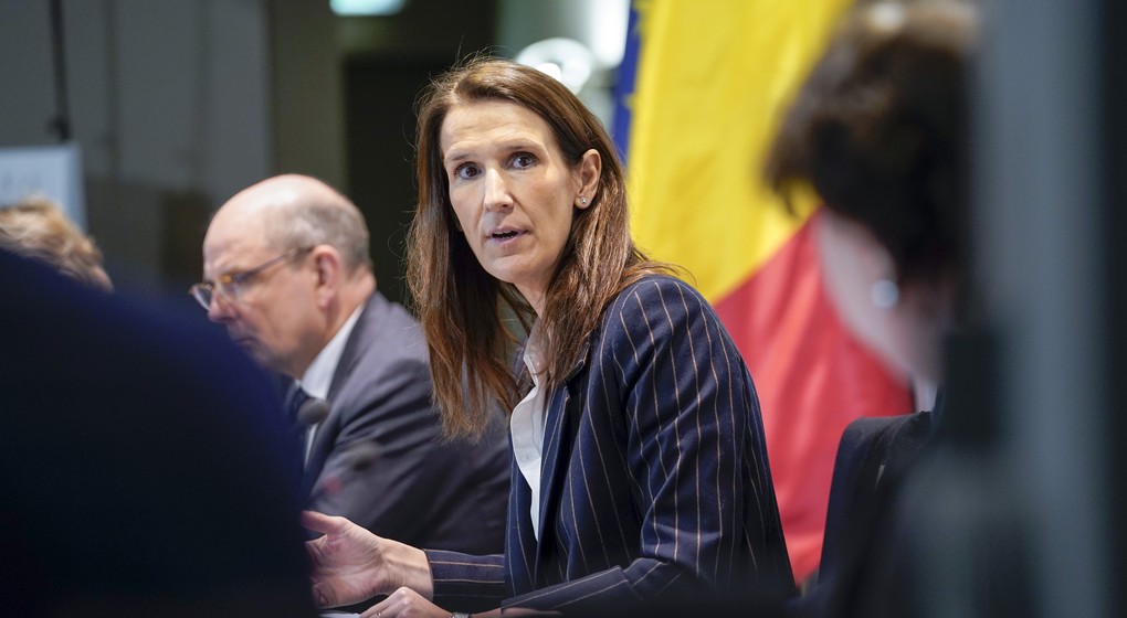 Sophie WIlmes - Conseil national Sécurité - Belga Daina Le Lardic