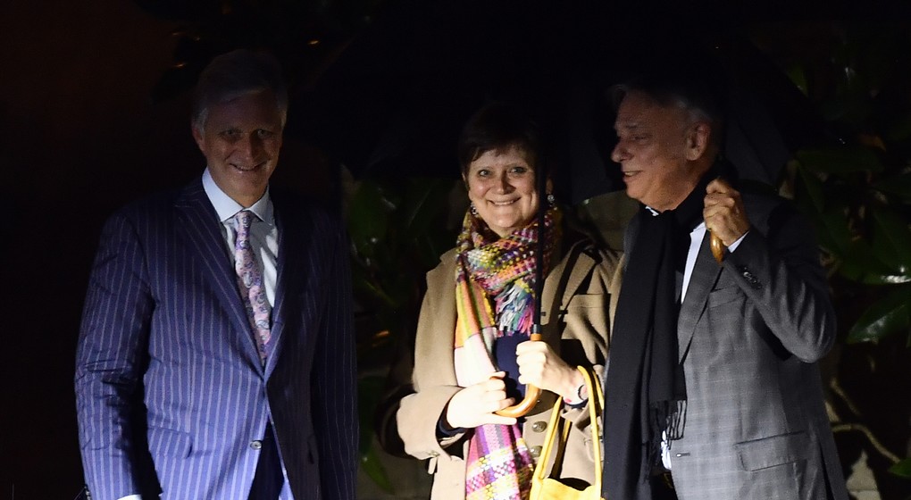 Rencontre Roi - Sabine Laruelle - Patrick Dewael - Belga Eric Lalmand