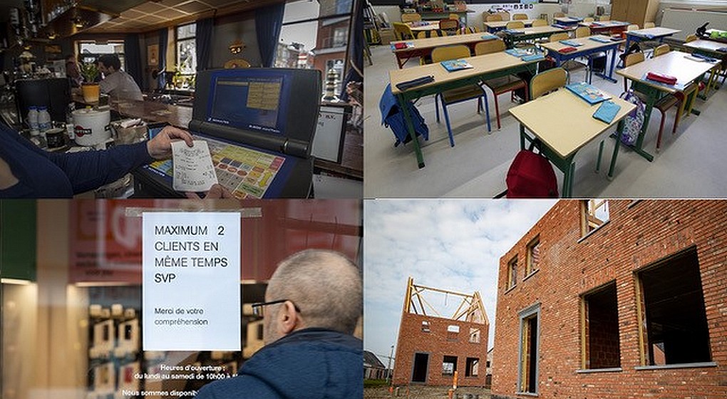 Montage Déconfinement - Belga