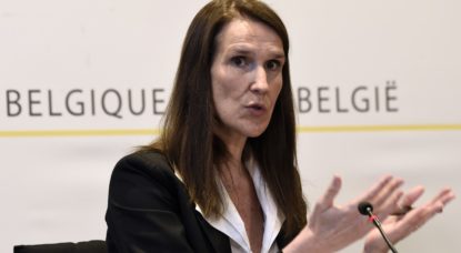Sophie Wilmès Conférence de presse CNS - Belga Pool Didier Lebrun