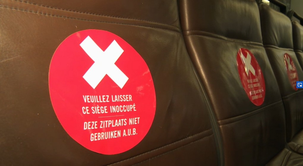 Autocollants Distanciation sociale - Stib Métro - BX1