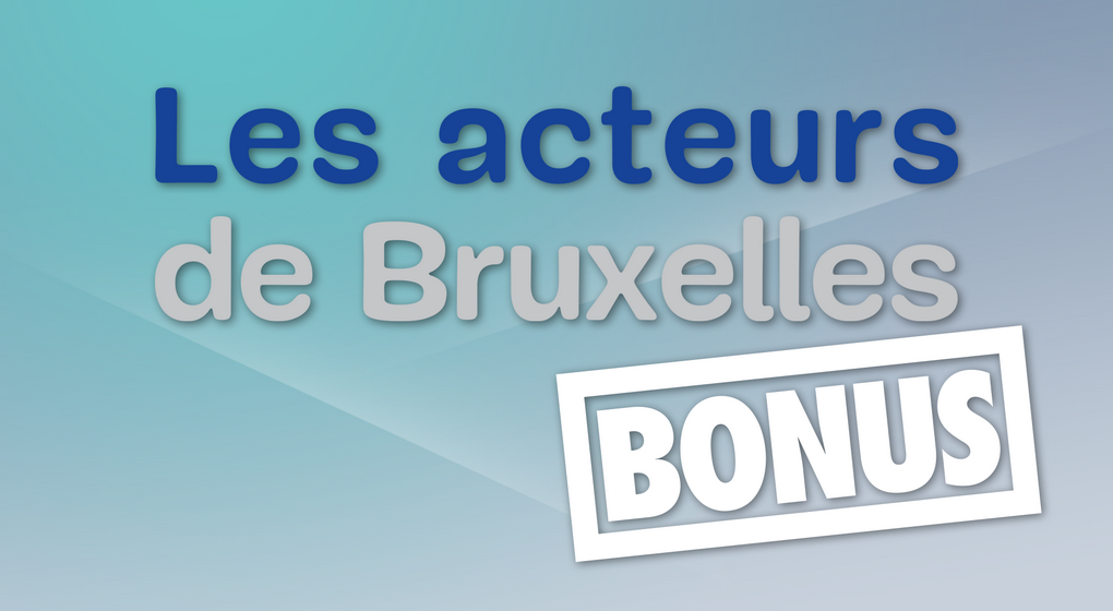 les acteurs de bruxelles - BONUS
