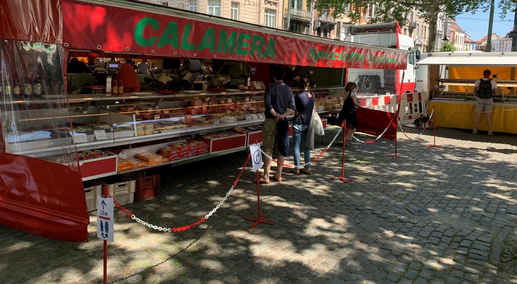 Marché Place Van Meenen Saint-Gilles Coronavirus - Thomas Dufrane BX1