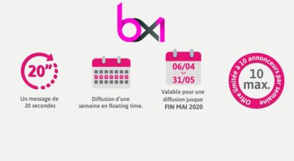 Publicité Offre BX1 - Confinement