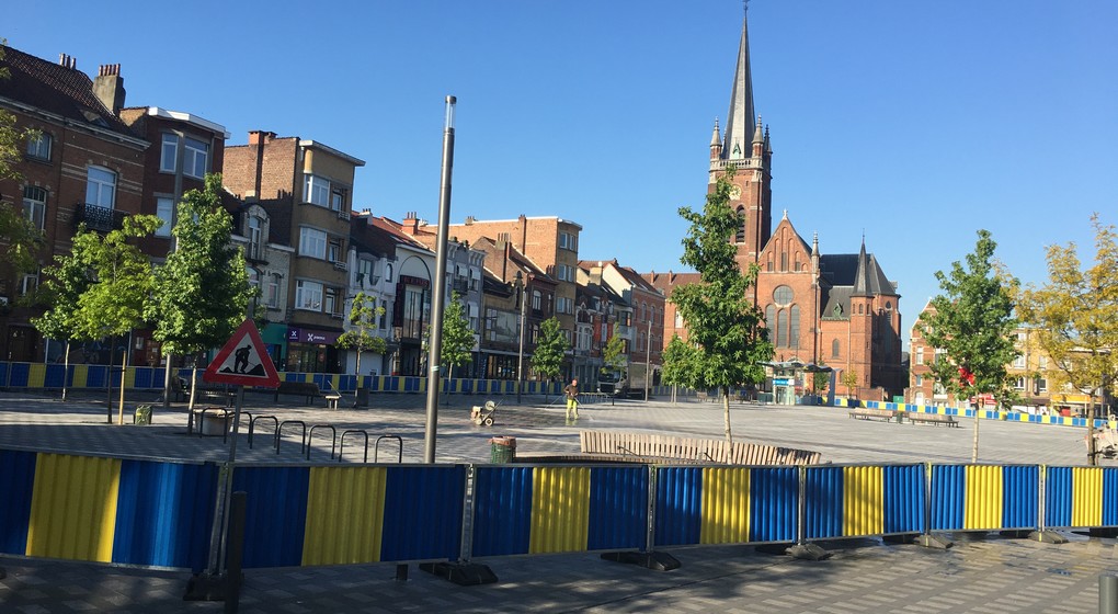 Jette - Place du Miroir Place du Reine Astrid - Travaux - Stéphanie Meyer BX1