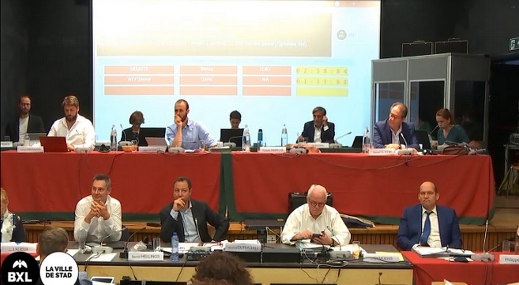 Conseil communal Ville de Bruxelles - Post-Covid-19 - Capture Ville de Bruxelles 08062020