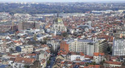 Schaerbeek Vue aérienne - Eglise Sainte-Marie - Belga Thierry Roge