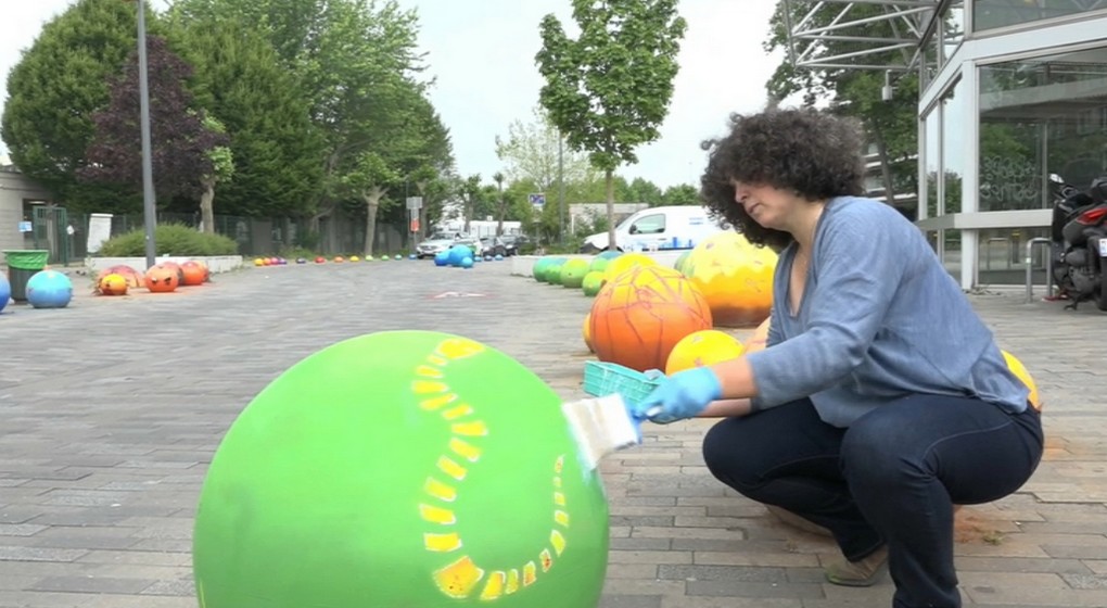 Boules colorées Osseghem - Parcours des ecoliers - BX1 Nicolas Franchomme