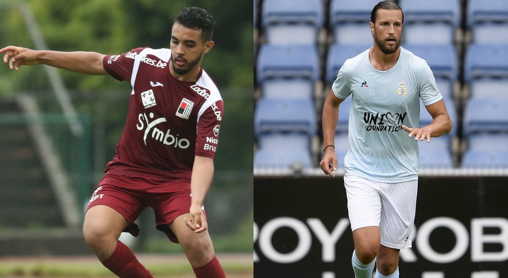 RWDM Union Saint-Gilloise Bilal Bari et Christian Burgess - Belga Virginie Lefour et Yorick Jansens