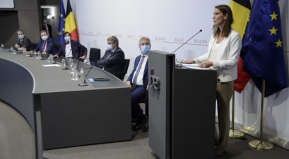 Conseil National de Sécurité 15 juillet 2020 - Sophie Wilmès - Belga Pool Christophe Licoppe