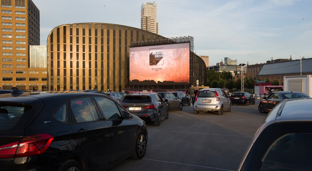Cinéma drive-in Movie Drive Tour et Taxis - Belga Nicolas Maeterlinck
