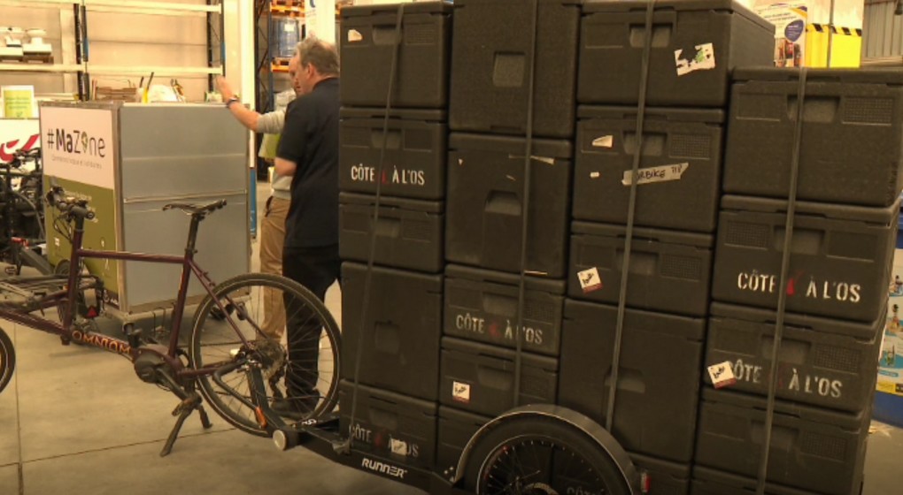 Vélo Cargo Transport à vélo - Illustration Urbike - Capture BX1